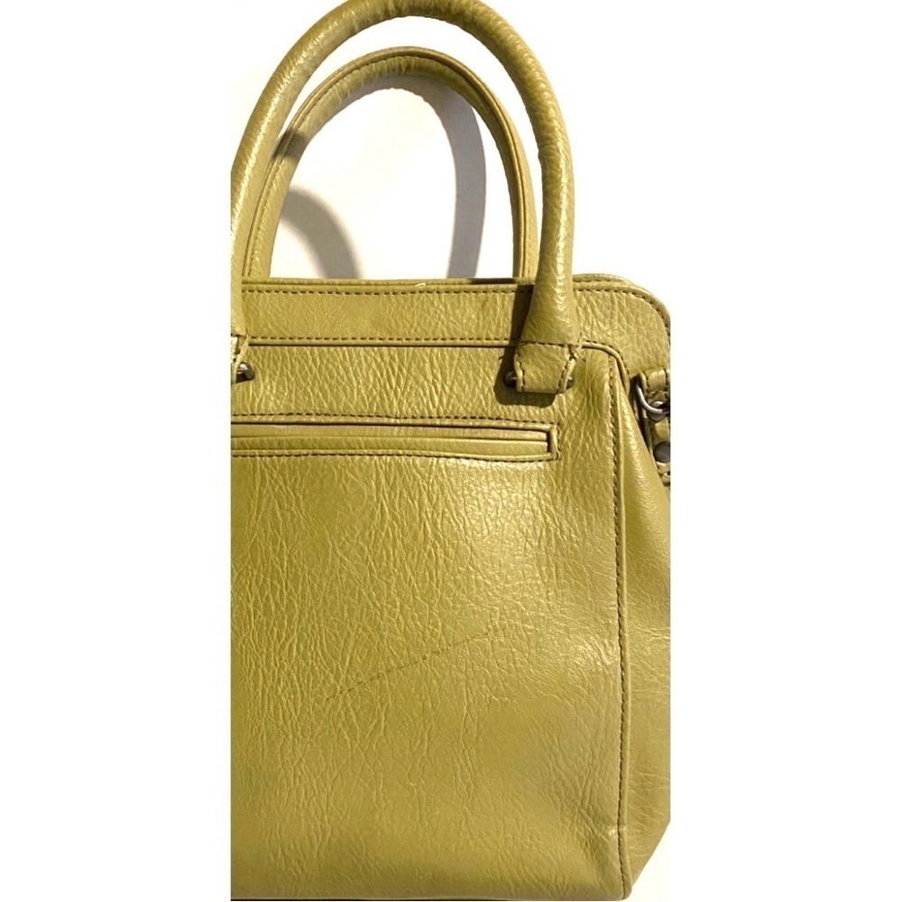 Matt & Nat Elegant green poly vinyl  satchel Handbag - Picture 3 of 11
